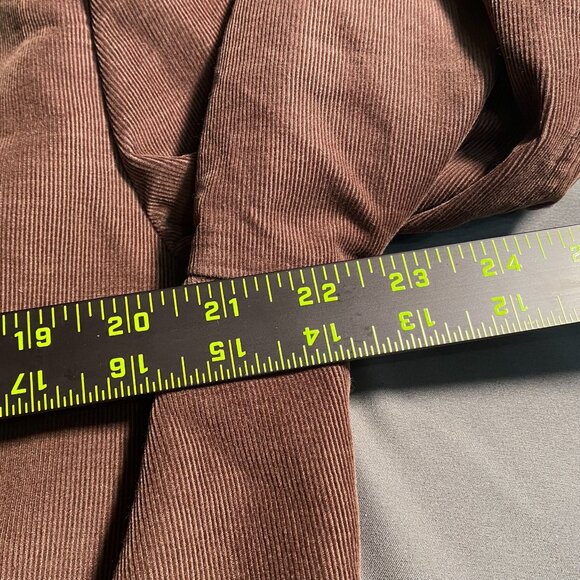 Claiborne Mens Blazer Jacket Size 44R Brown Corduroy Double Button Retro Classic - Picture 4 of 16